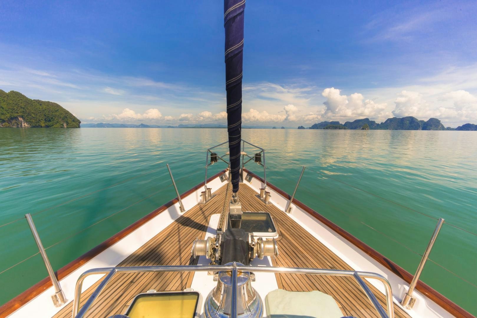 a boat on the water aboard TARONGA Yacht for Sale