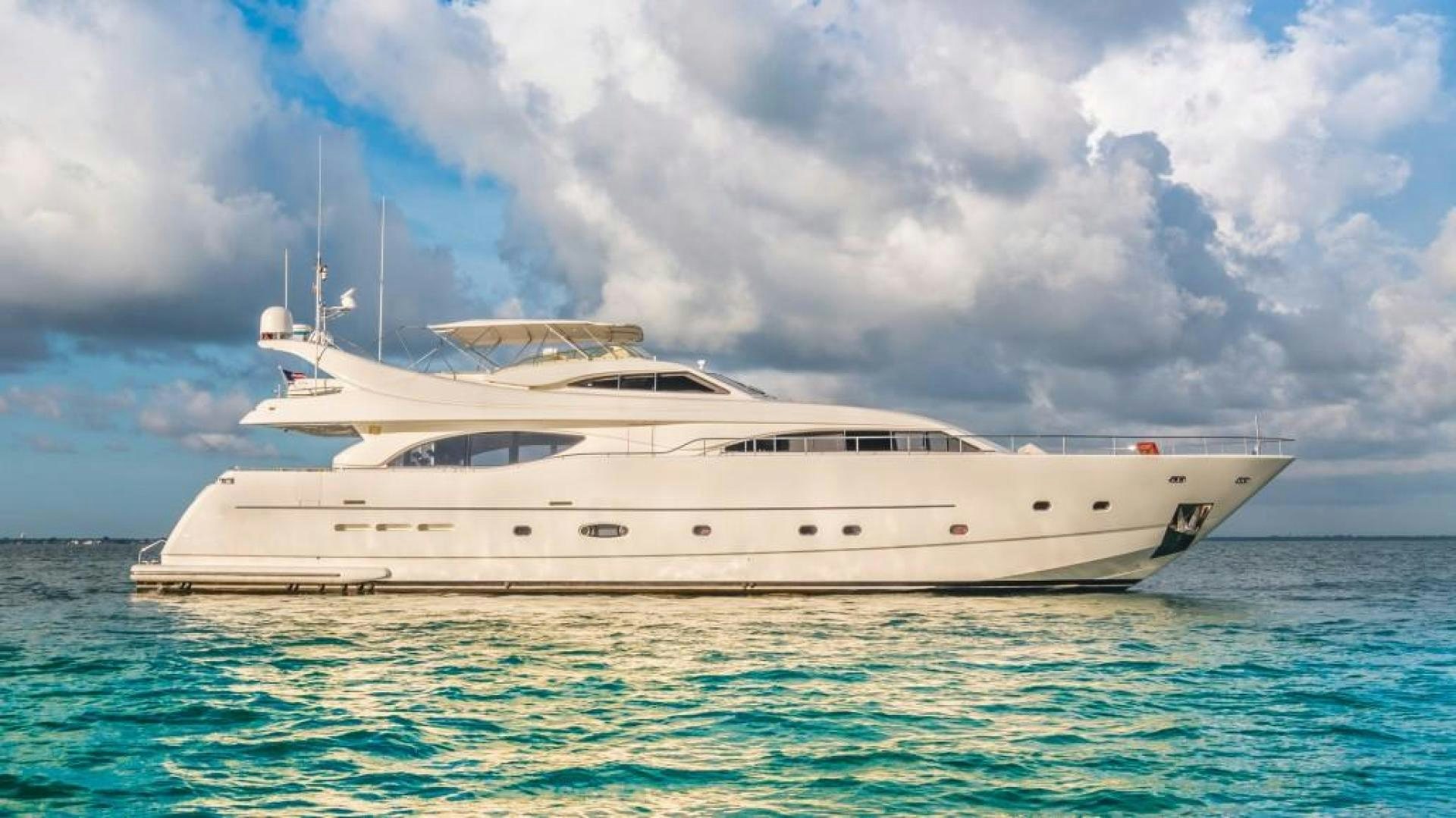 a white yacht in the water aboard PARADISE Yacht for Sale