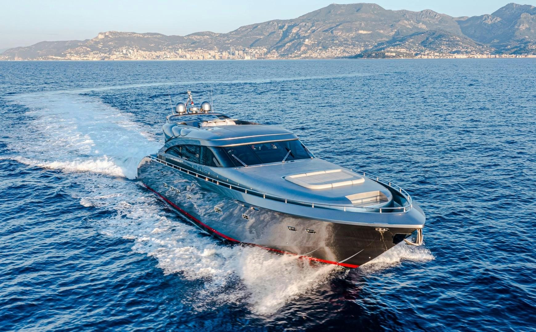 a boat on the water aboard REVEIL Yacht for Sale