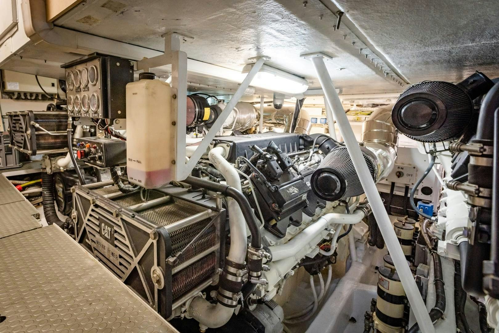 a large machine with a large cylinder aboard REVEIL Yacht for Sale