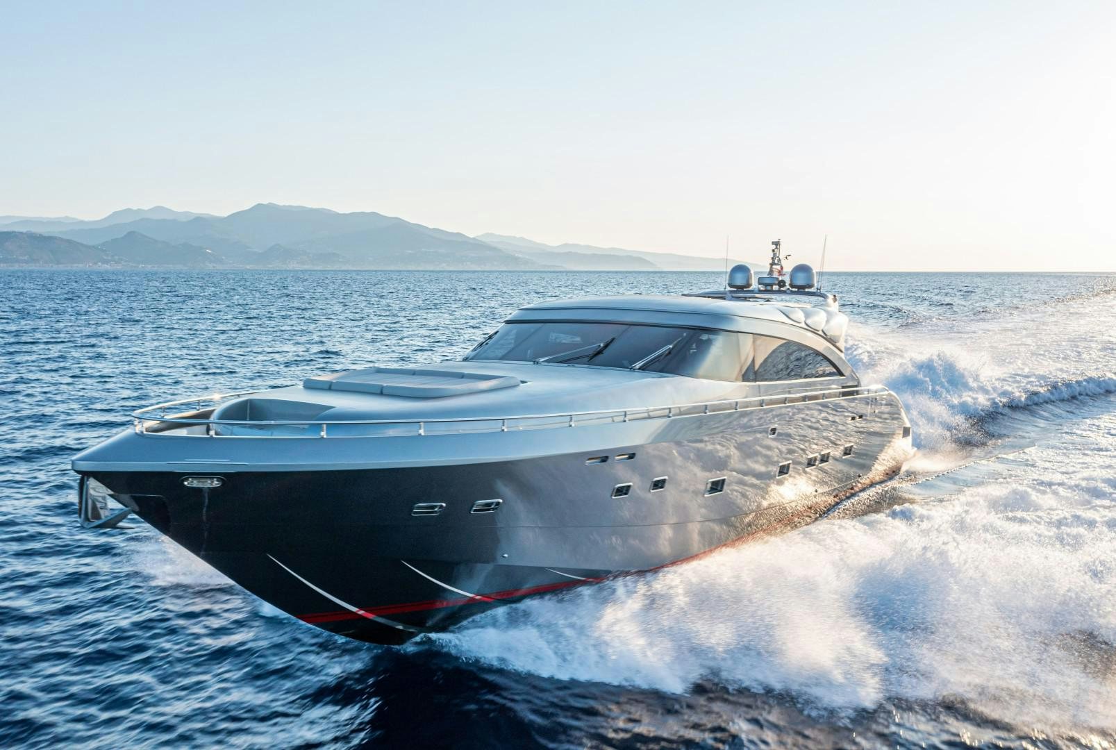 a boat on the water aboard REVEIL Yacht for Sale