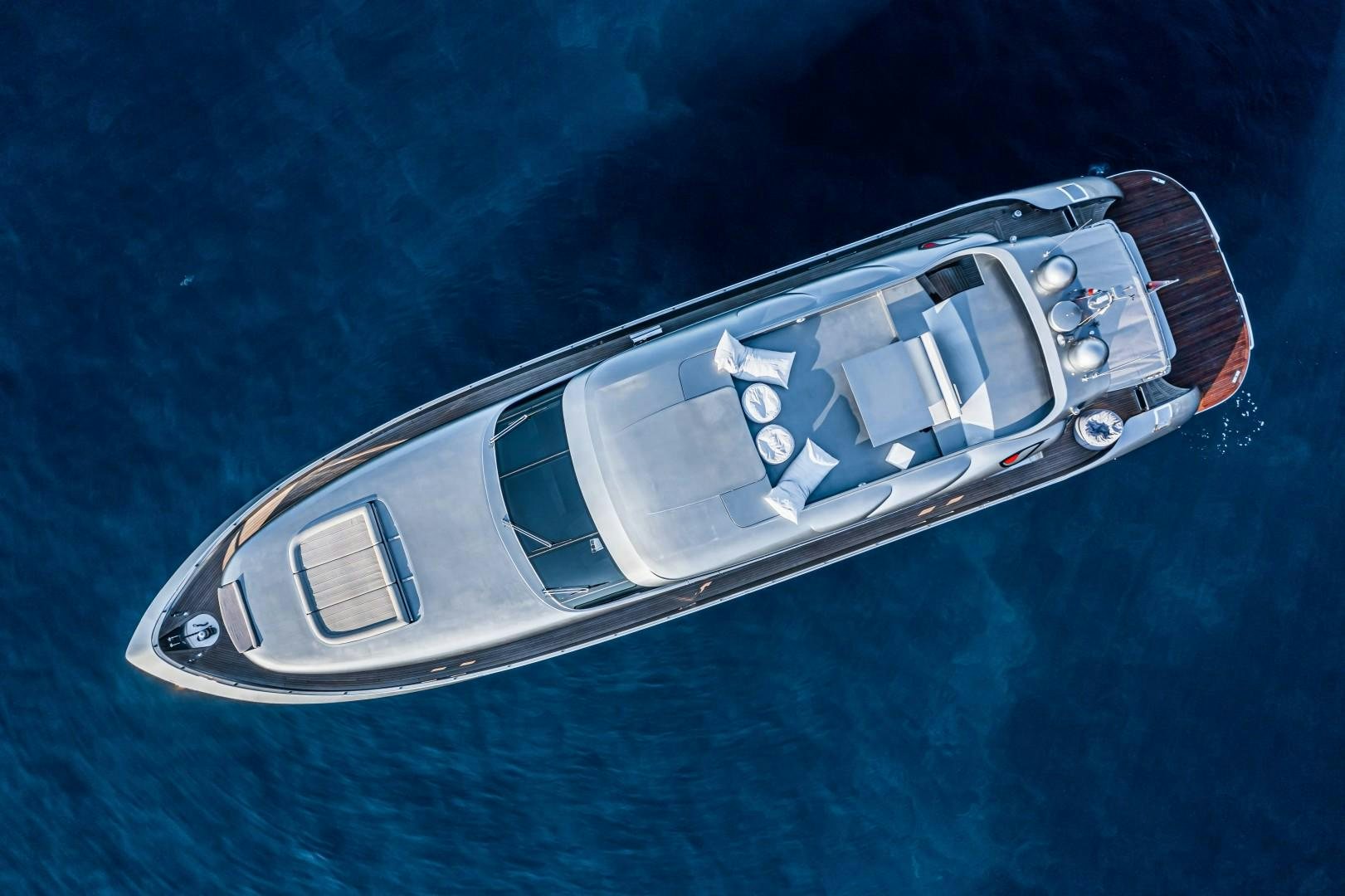 a space ship in space aboard REVEIL Yacht for Sale