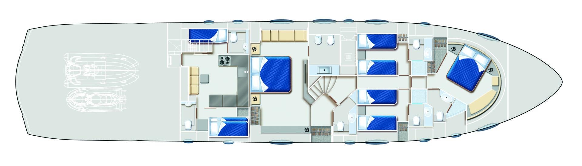 a computer chip with a blue screen aboard DORIS Yacht for Sale