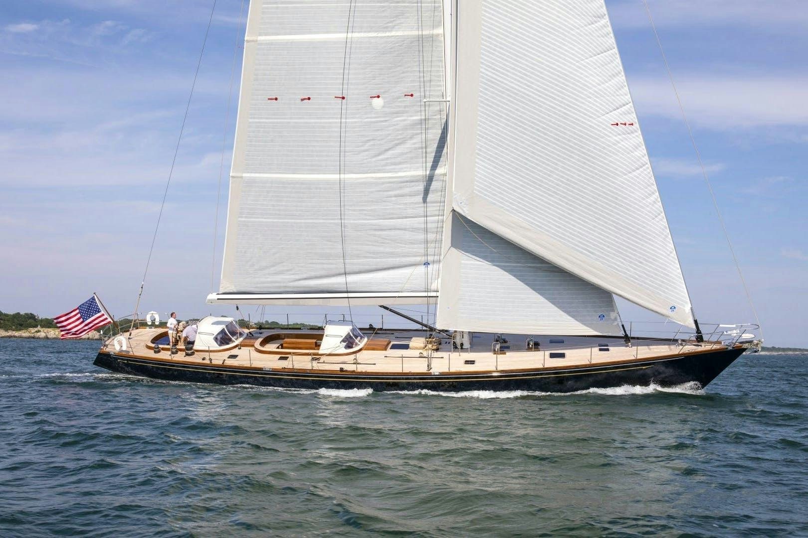a boat sailing on the water aboard SONNY III Yacht for Sale