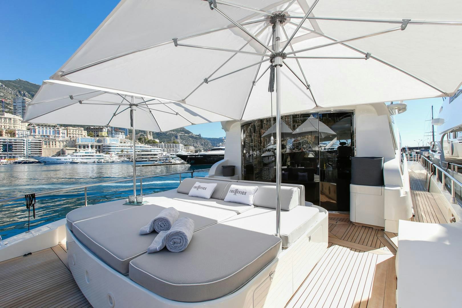 a boat on the water aboard THE OFFICE Yacht for Sale