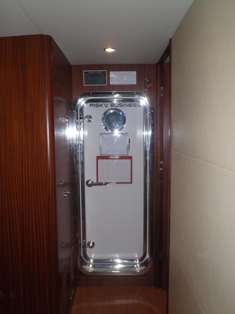 a silver and black machine aboard CLAYPEN Yacht for Sale