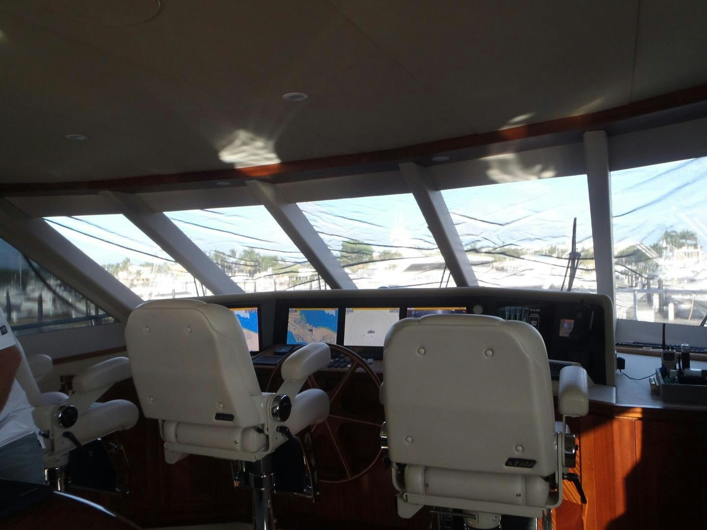 inside of a vehicle aboard CLAYPEN Yacht for Sale