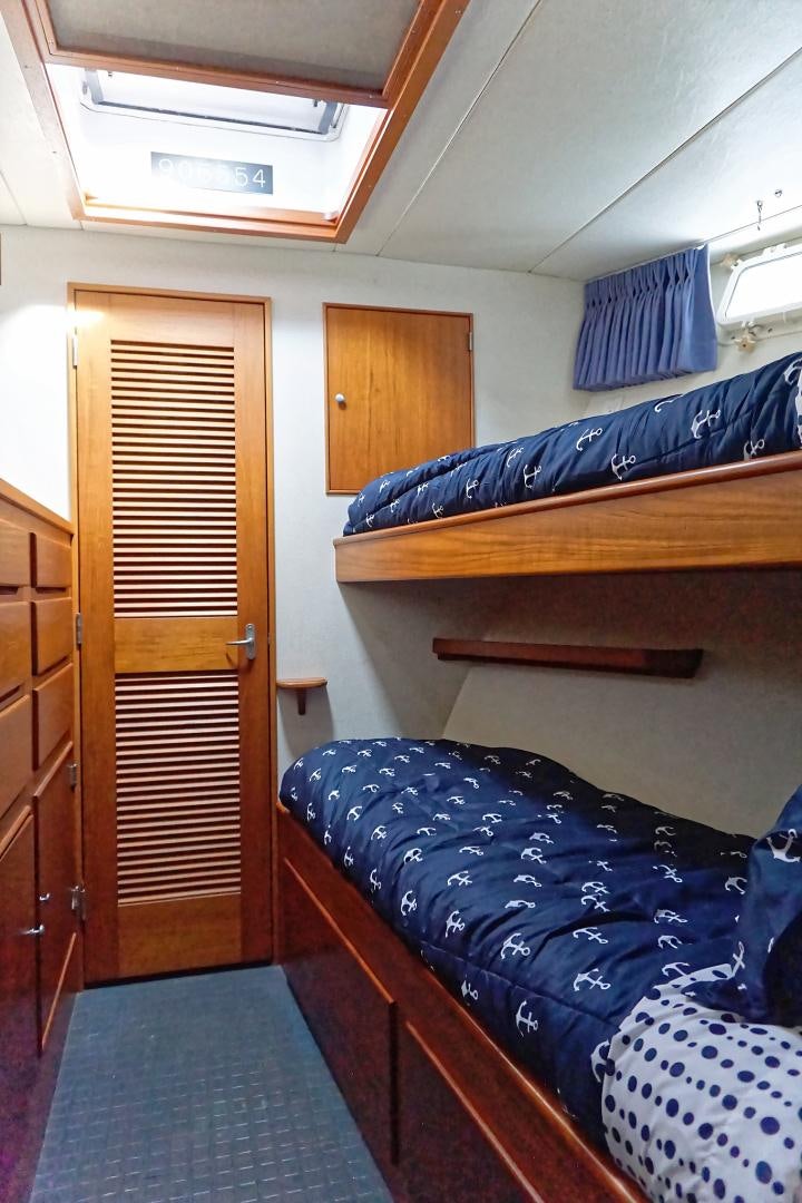 a room with bunk beds aboard NO NAME Yacht for Sale