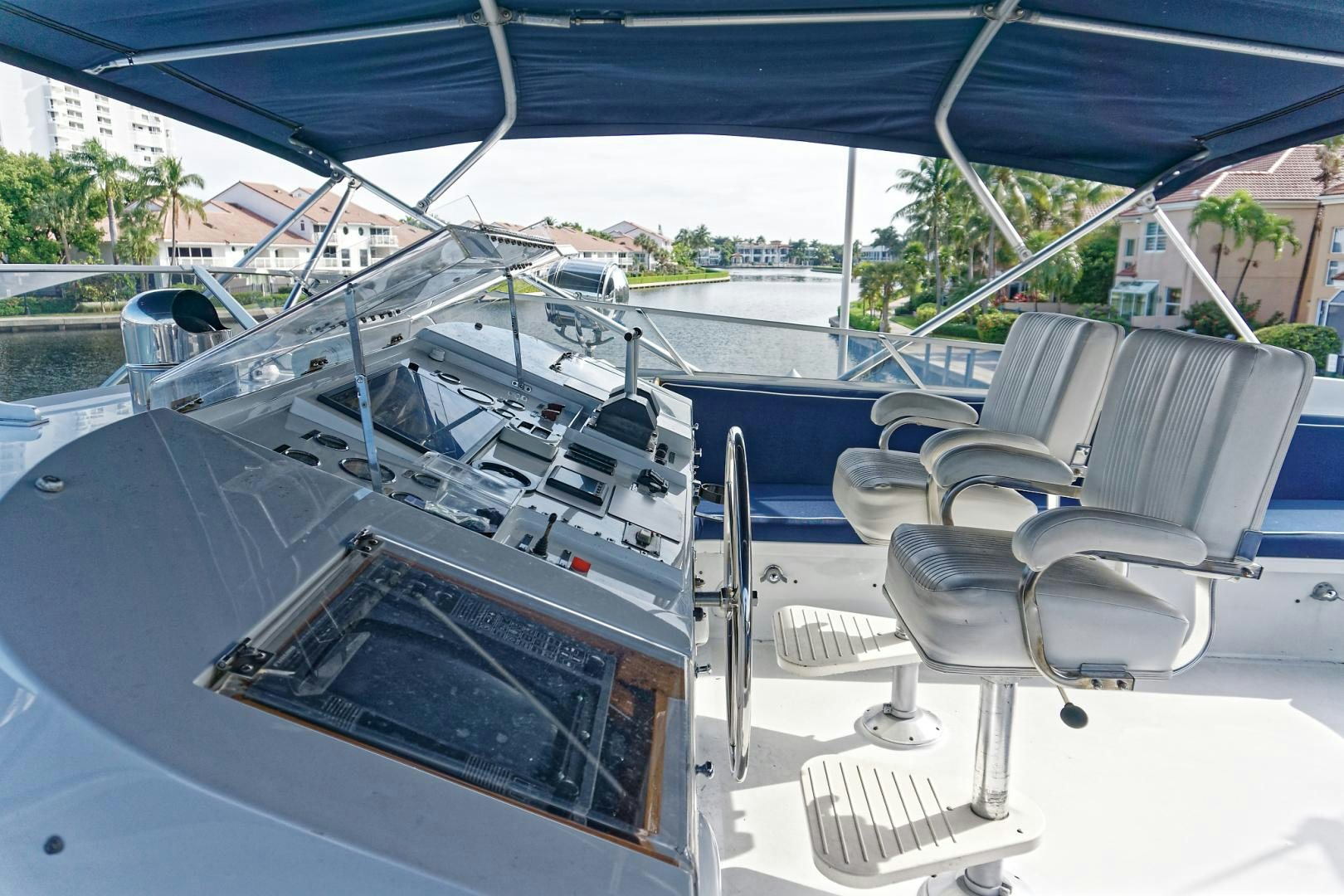 a group of boats in a harbor aboard NO NAME Yacht for Sale
