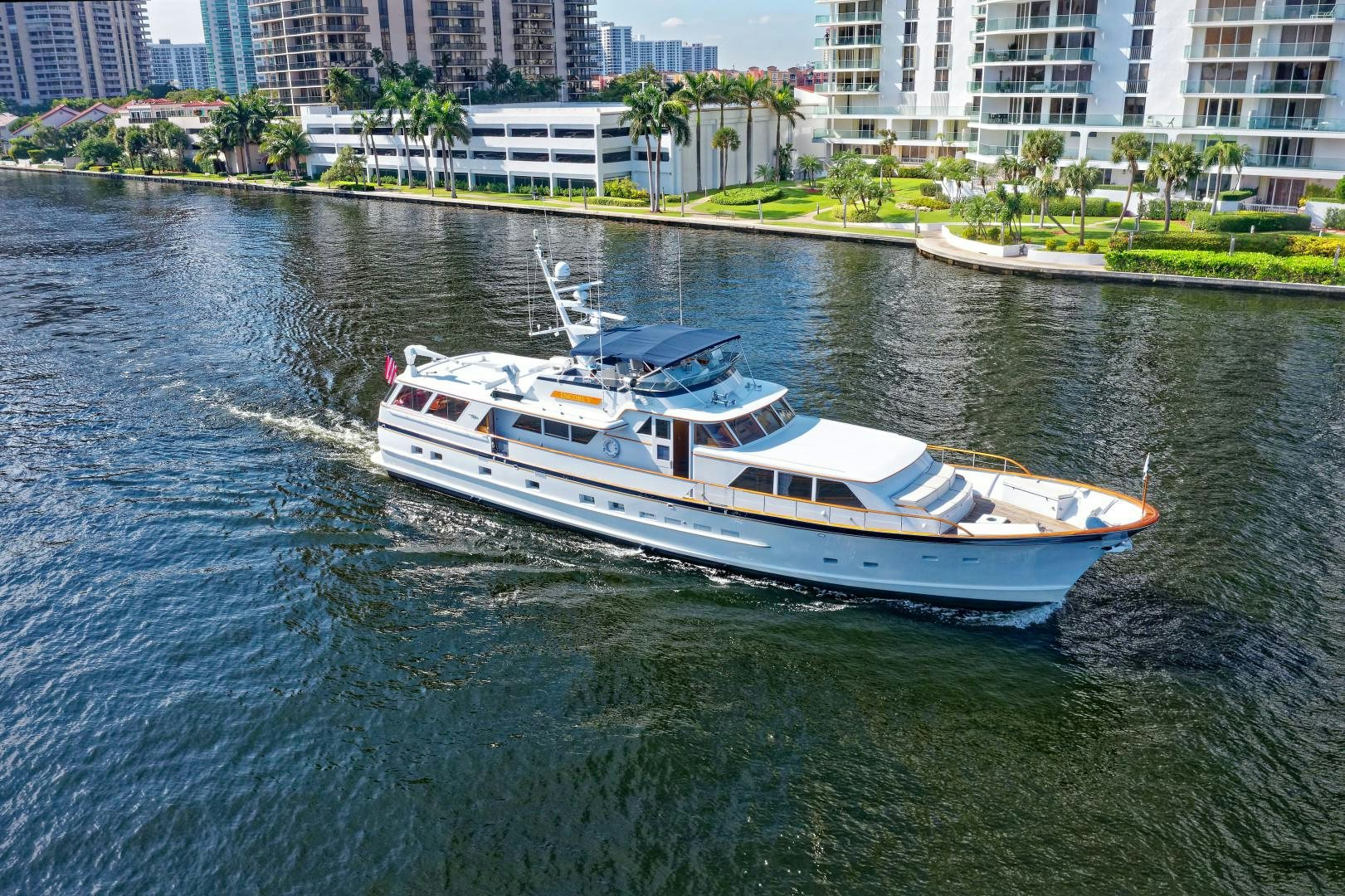 a boat on the water aboard NO NAME Yacht for Sale