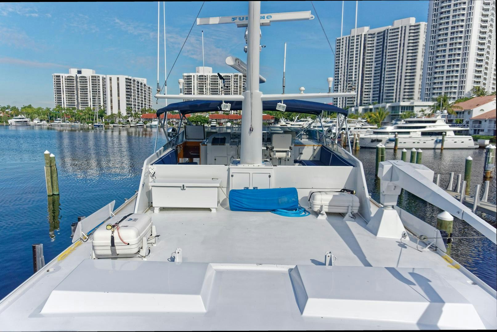 a boat in a harbor aboard NO NAME Yacht for Sale