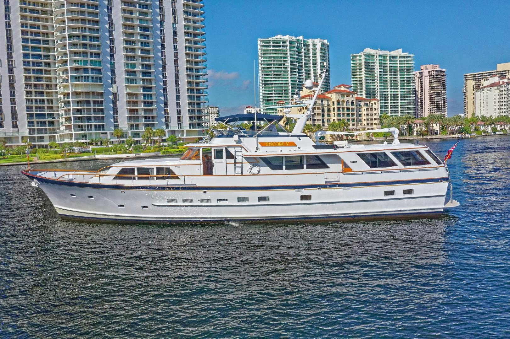 a boat on the water aboard NO NAME Yacht for Sale