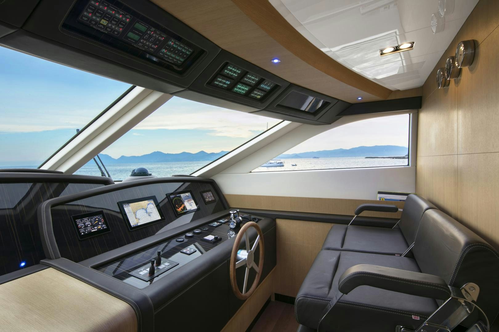 inside of a plane aboard URSUS V Yacht for Sale