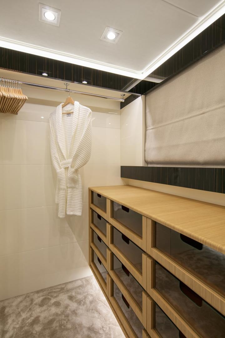 a white towel from a bar aboard URSUS V Yacht for Sale