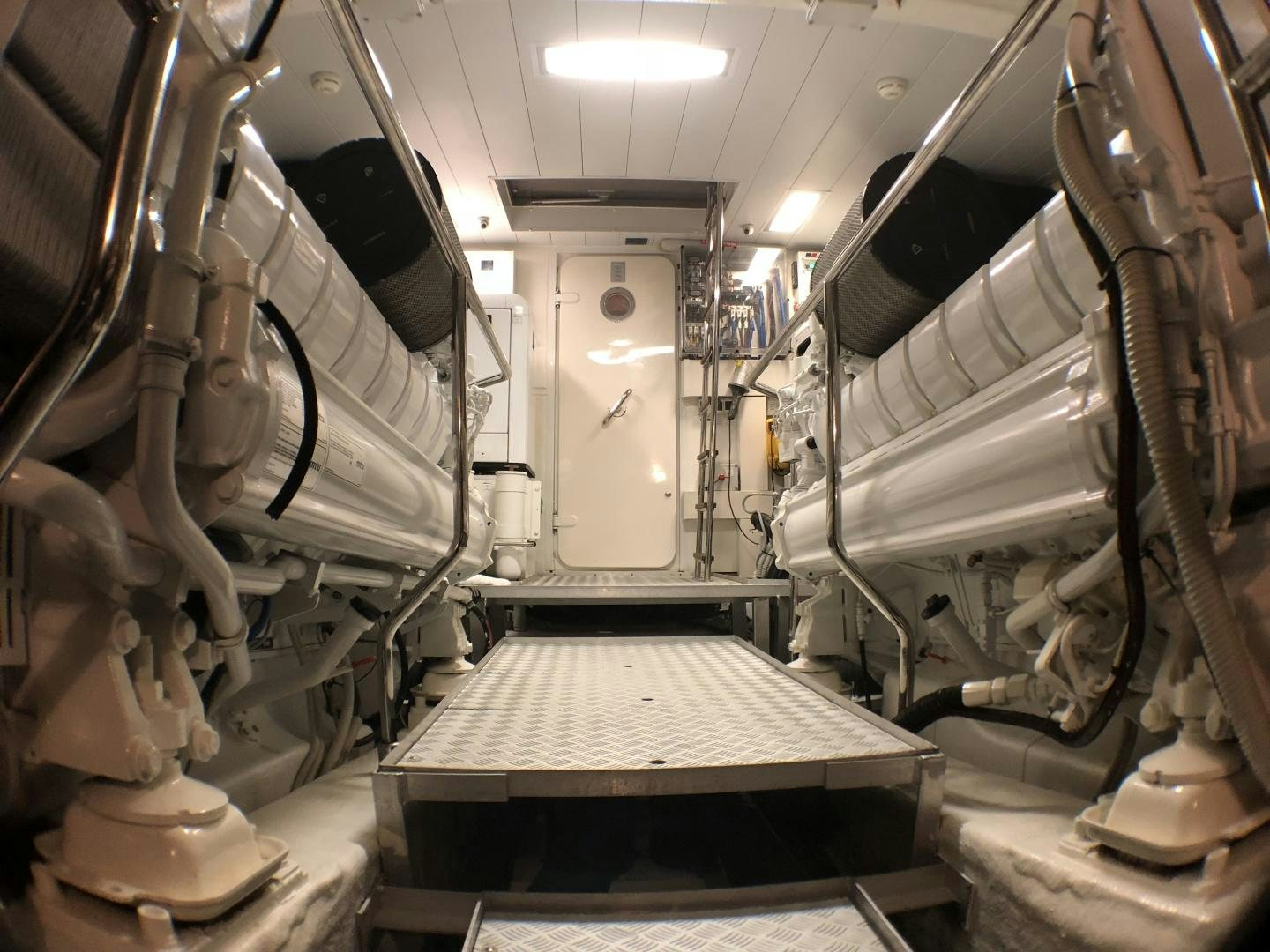 a large machine with large pipes aboard MANISCO Yacht for Sale