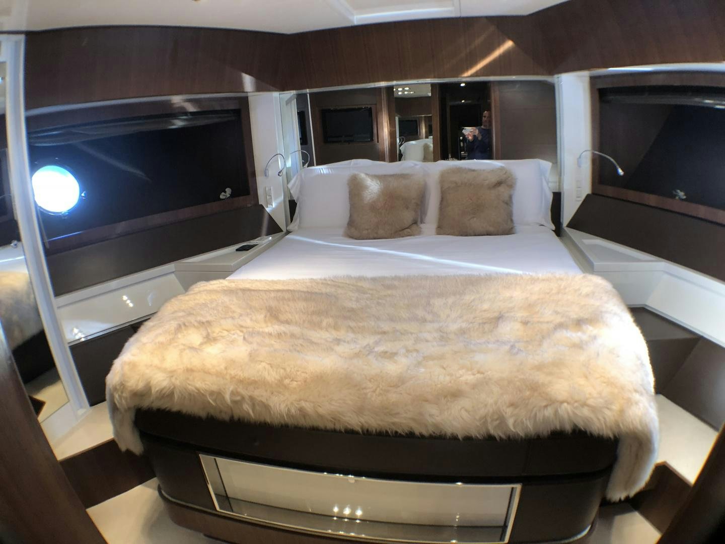 a bed in a cabin aboard MANISCO Yacht for Sale