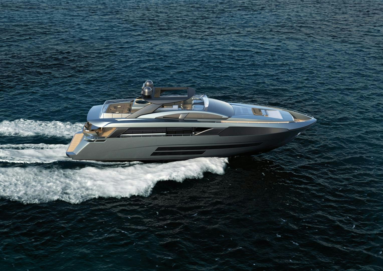 a boat on the water aboard BUGARI F86 Yacht for Sale