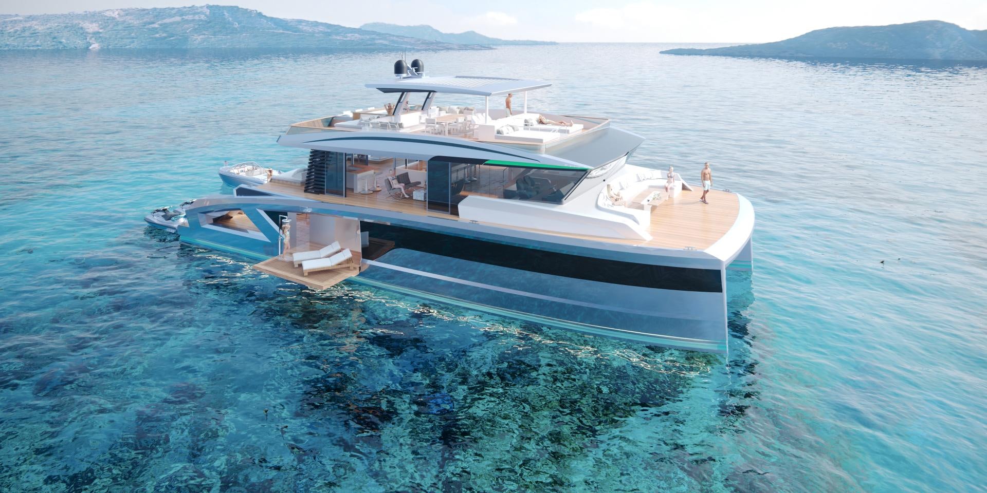 a boat in the water aboard CORONA 85 Yacht for Sale
