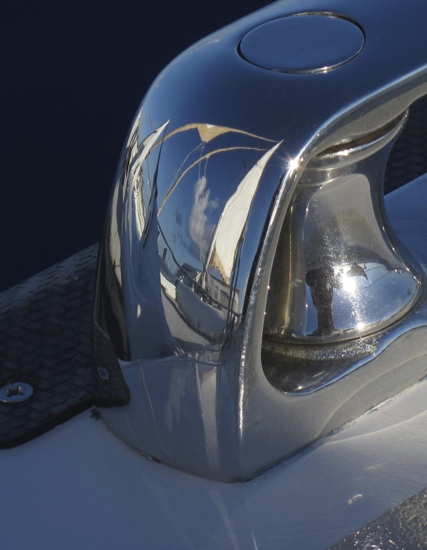 a close-up of a helmet aboard LONESTAR Yacht for Sale