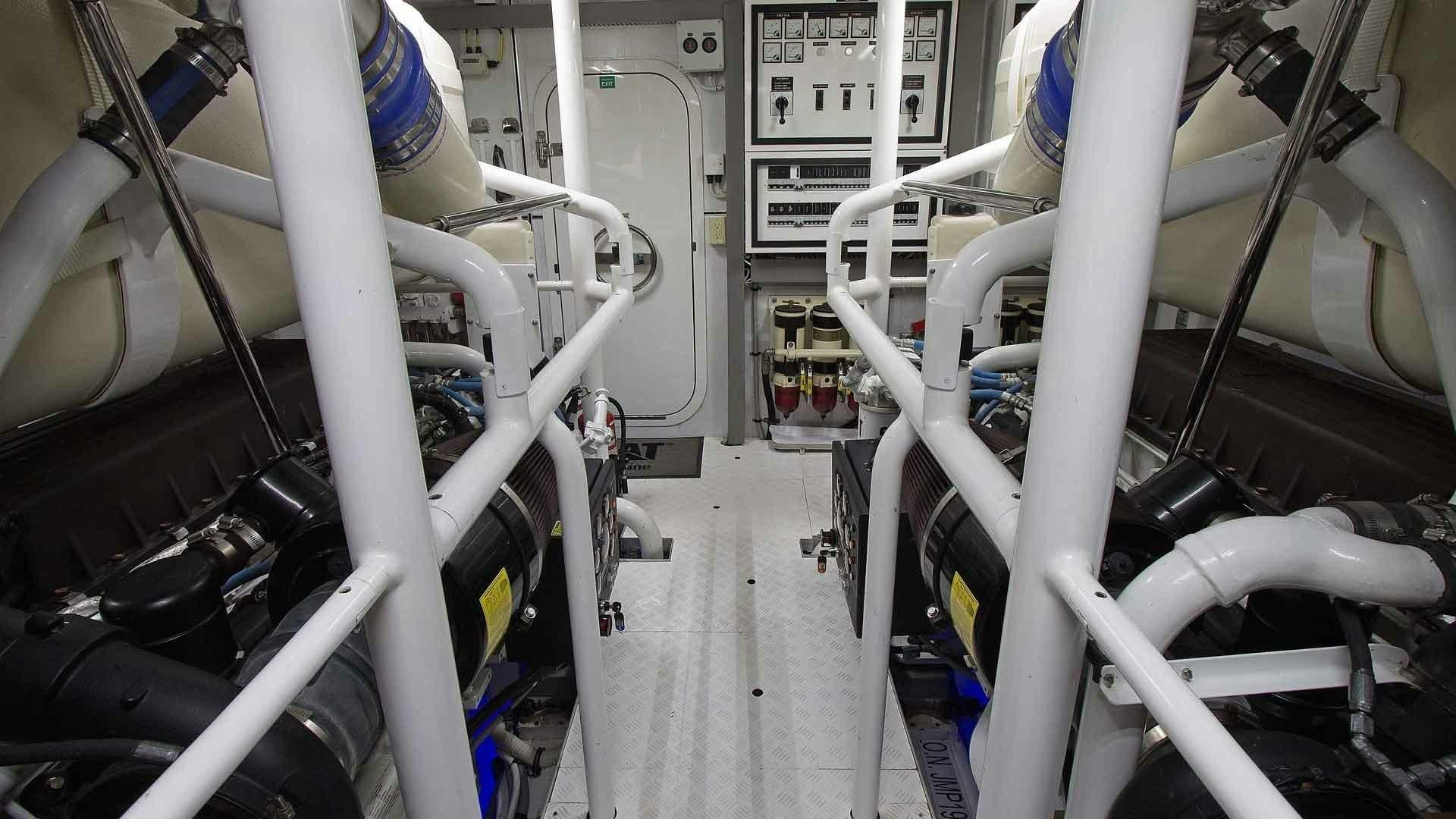 close-up of a machine aboard JUS CHILL'N Yacht for Sale