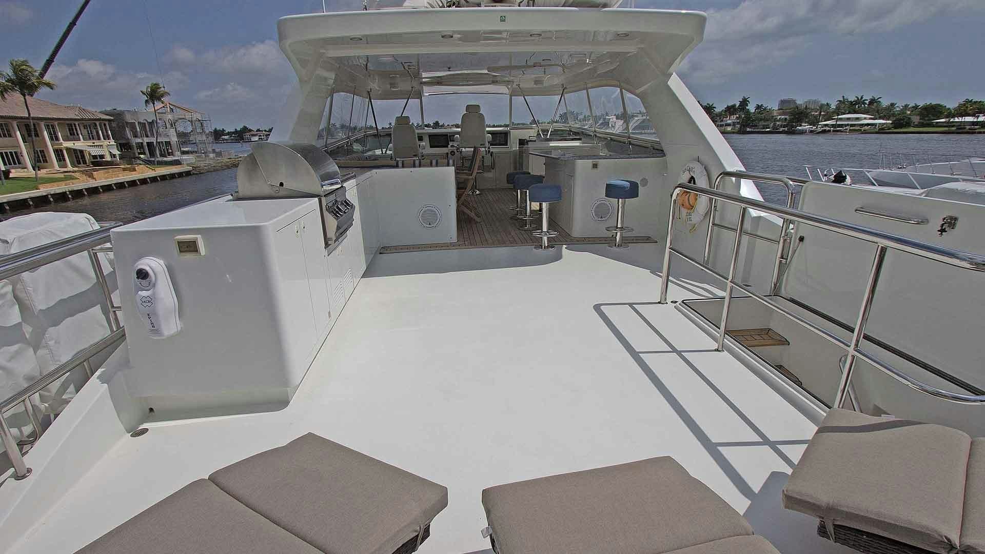 a boat on the water aboard JUS CHILL'N Yacht for Sale