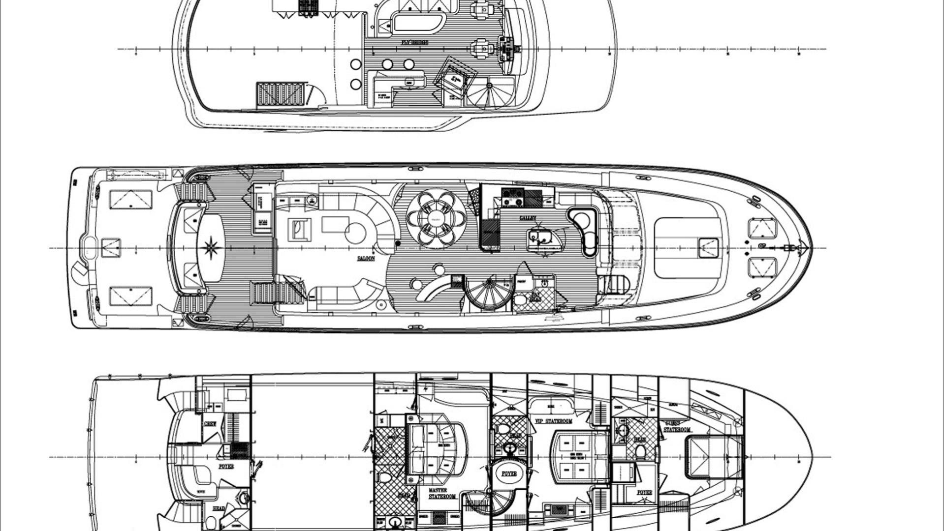 diagram, engineering drawing aboard JUS CHILL'N Yacht for Sale