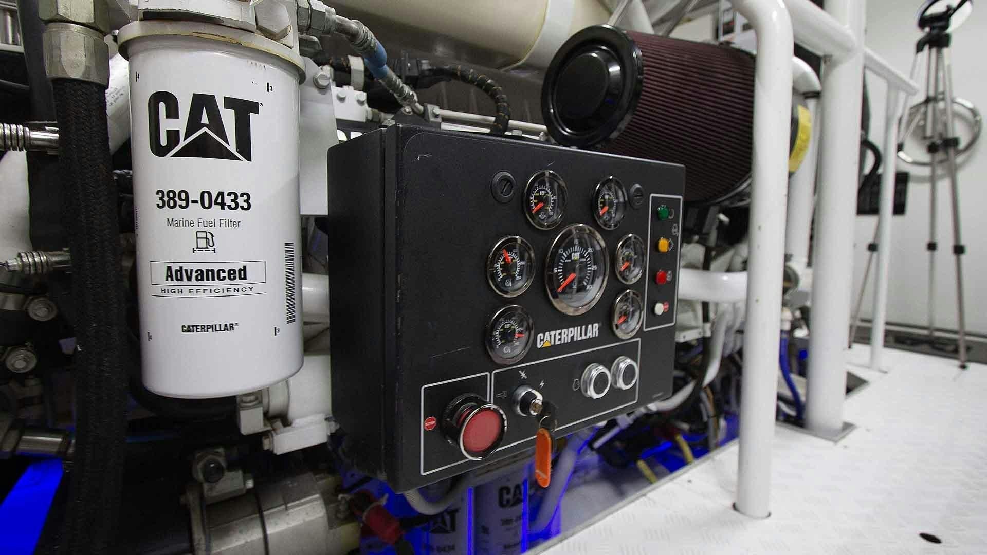 a close-up of a machine aboard JUS CHILL'N Yacht for Sale