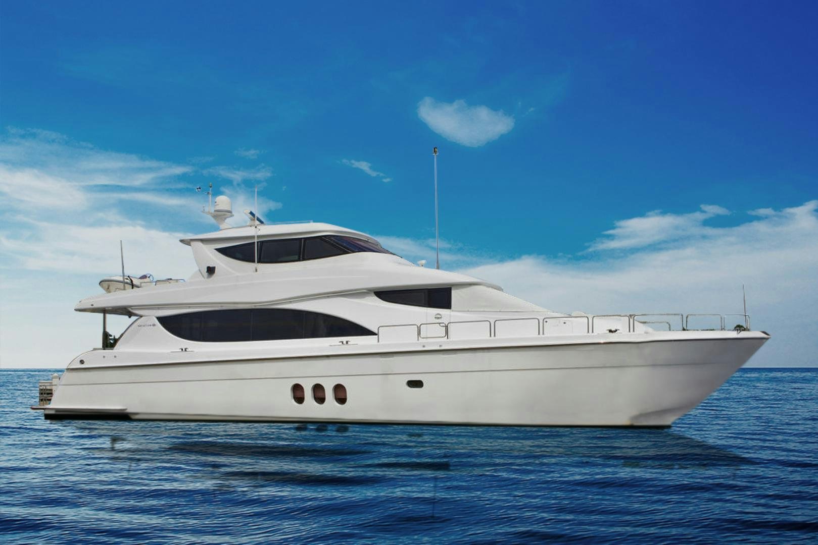 a white yacht in the water aboard LA MER Yacht for Sale