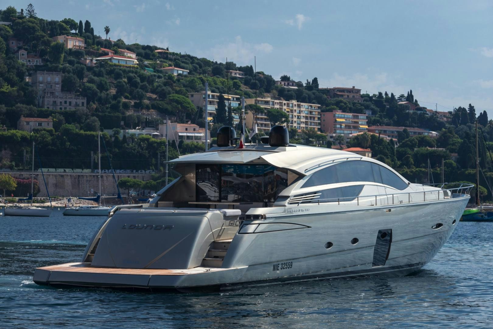 a boat in the water aboard LOUNOR Yacht for Sale