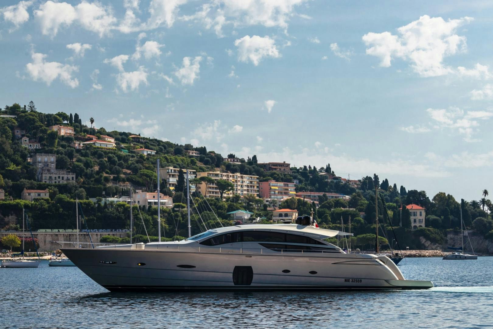 a boat in the water aboard LOUNOR Yacht for Sale