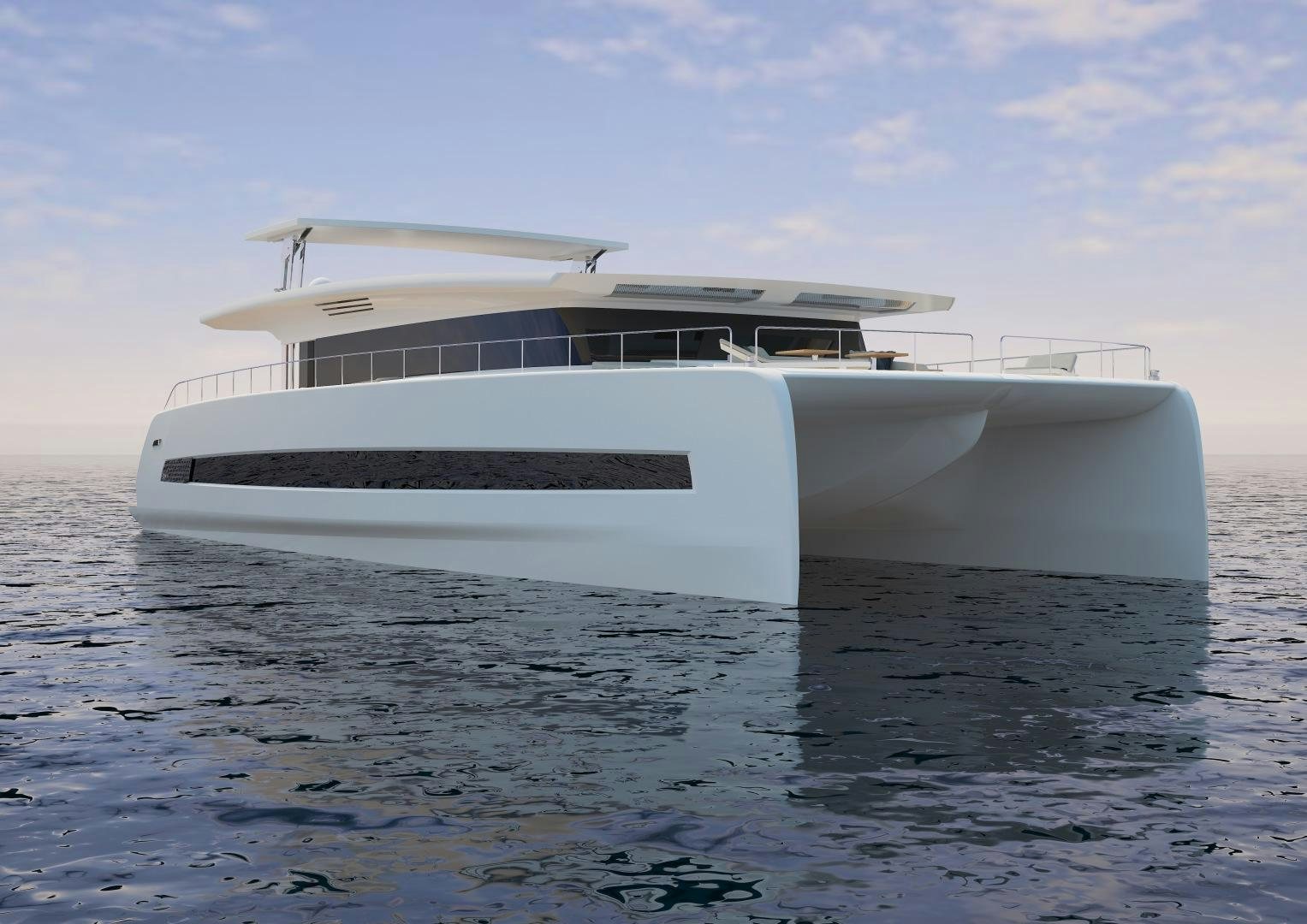 a white boat in the water aboard SILENT 80 Yacht for Sale
