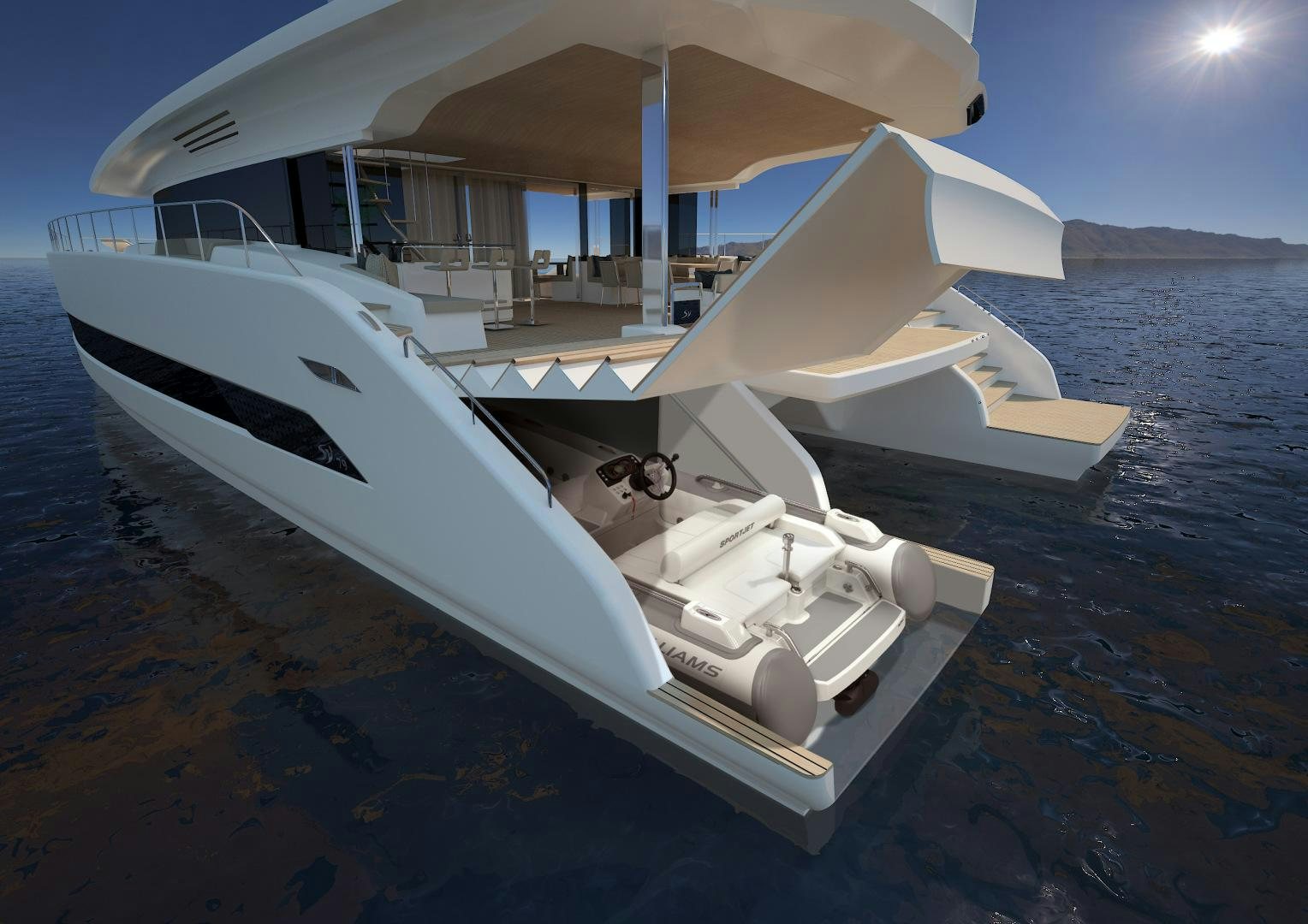 a boat on the water aboard SILENT 80 Yacht for Sale