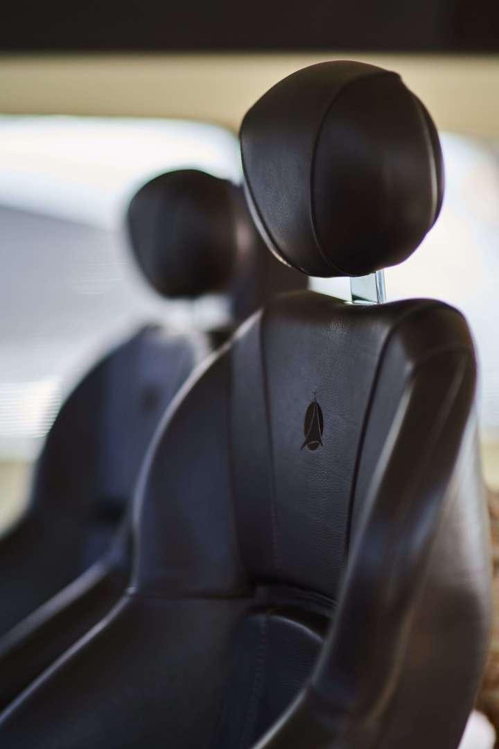 a close-up of a speaker aboard SYBER Yacht for Sale