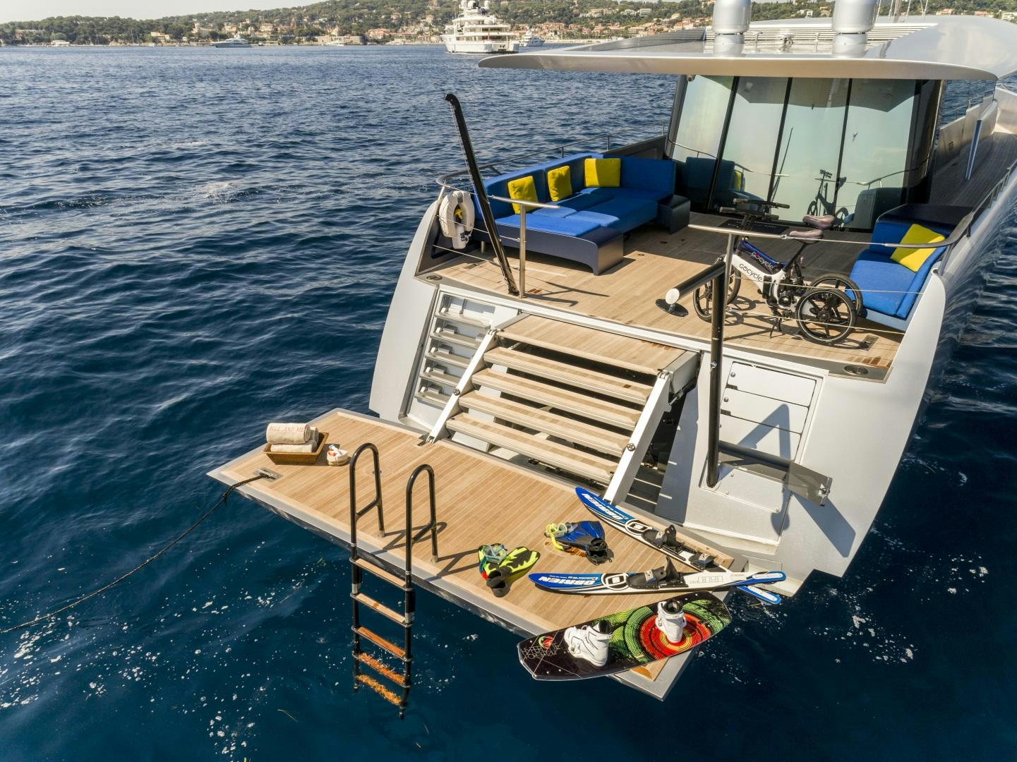 a boat on the water aboard BILL & ME Yacht for Sale