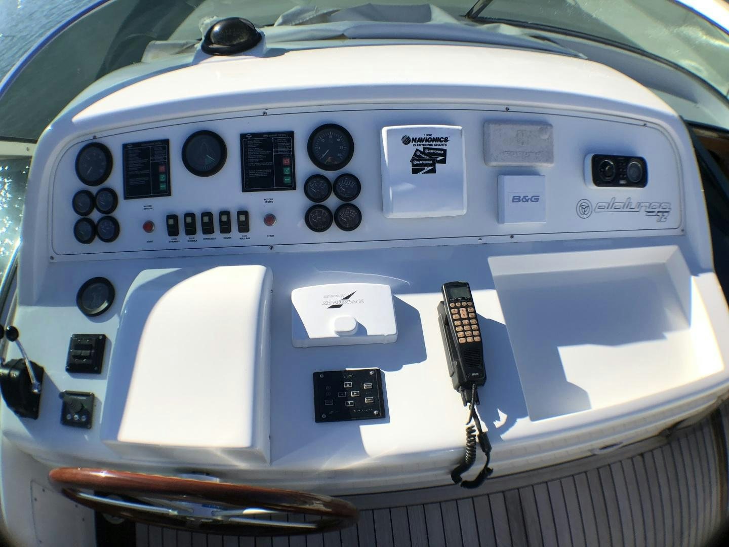 the inside of a car aboard LADY J II Yacht for Sale