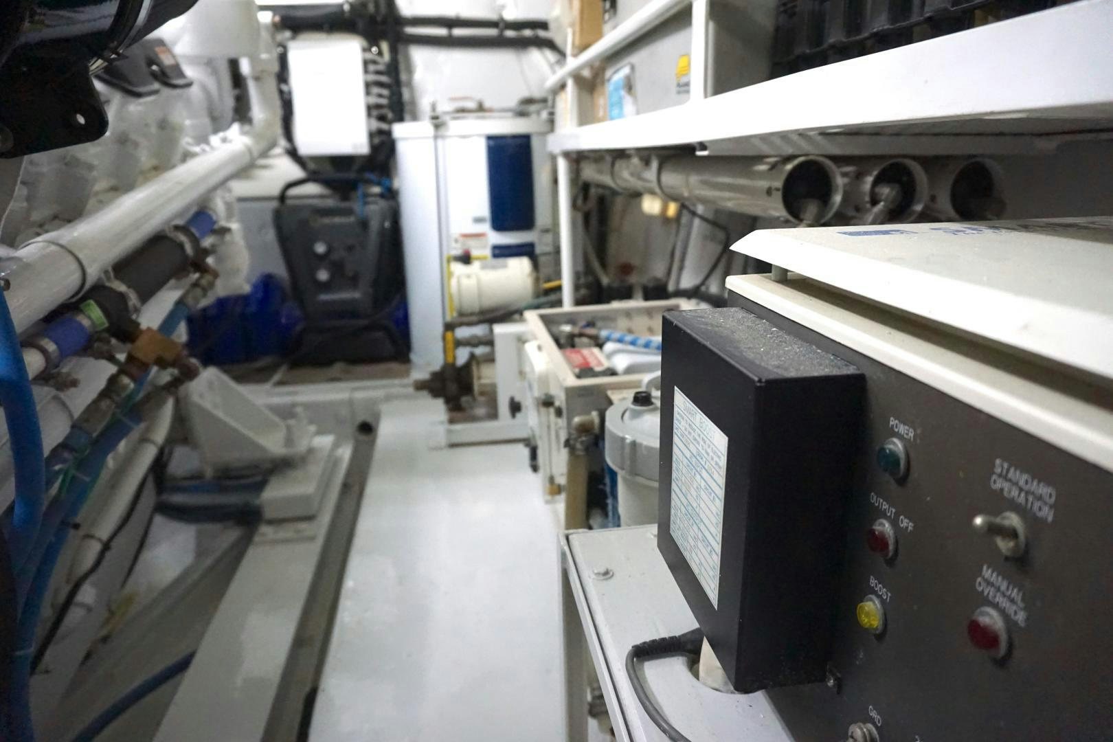 a room with machines and equipment aboard CROWN ROYAL Yacht for Sale