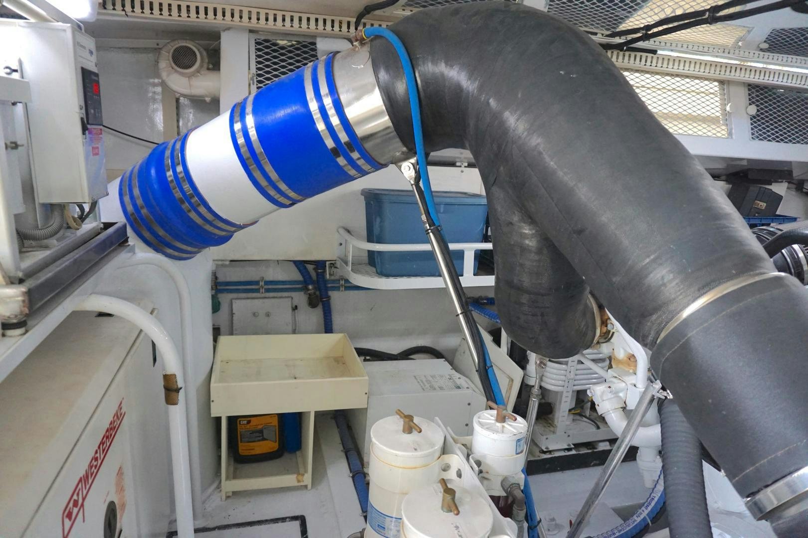 a close-up of a machine aboard CROWN ROYAL Yacht for Sale
