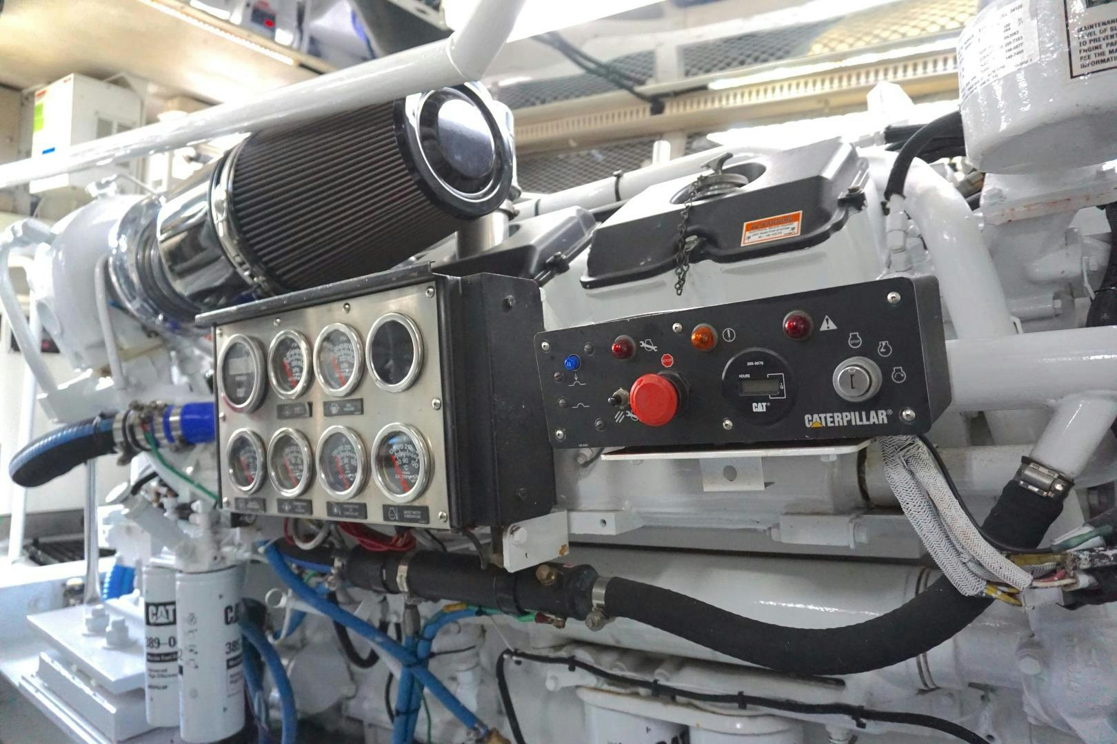 a close-up of a machine aboard CROWN ROYAL Yacht for Sale