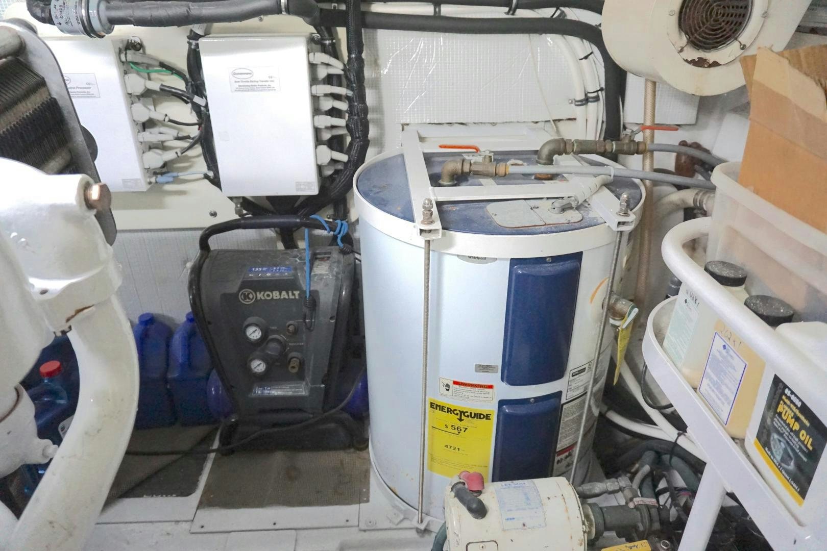 a machine on the counter aboard CROWN ROYAL Yacht for Sale