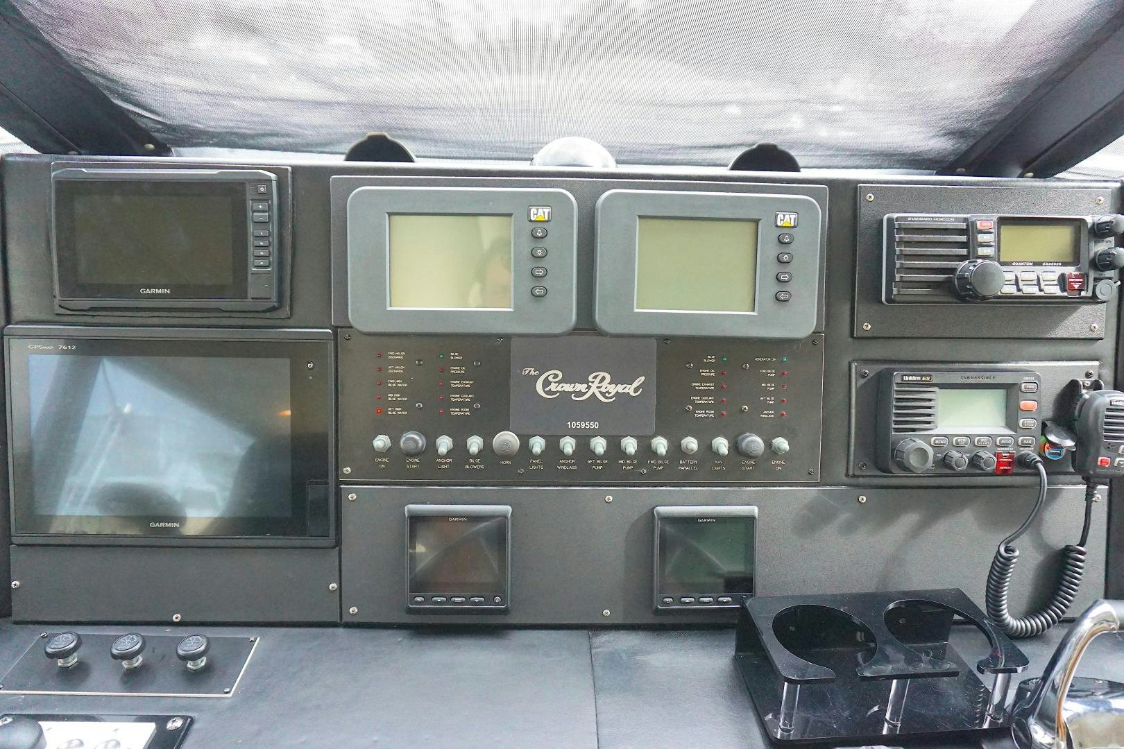 a black and silver electronic device aboard CROWN ROYAL Yacht for Sale