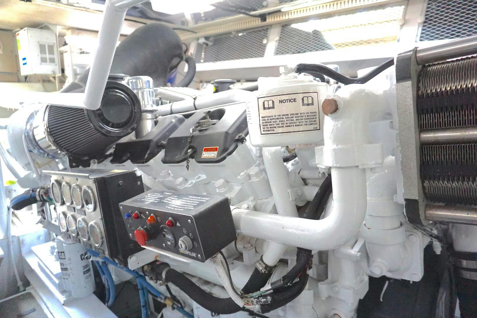 a machine with a large metal object aboard CROWN ROYAL Yacht for Sale