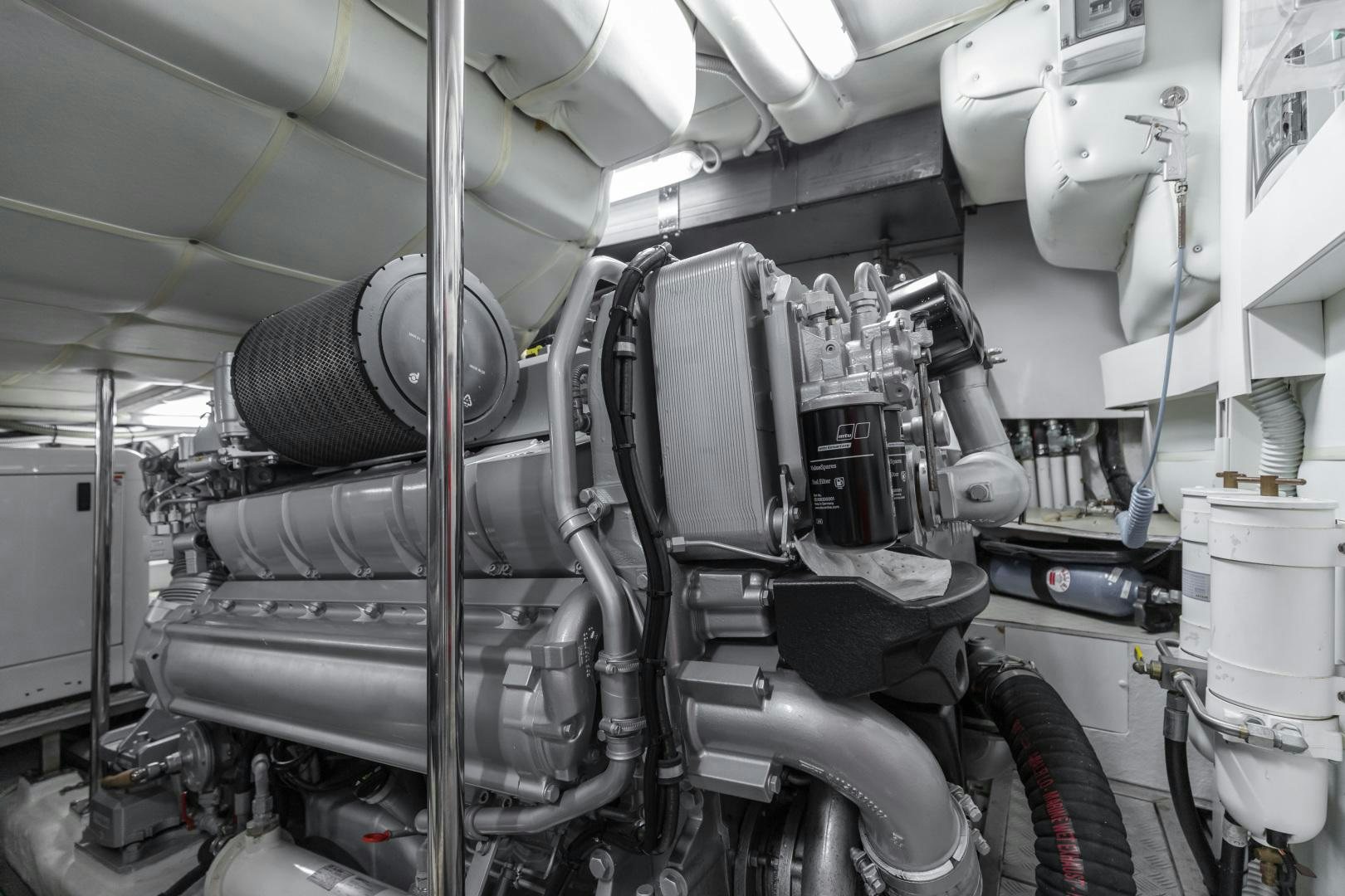 a machine in a room aboard LOONEY Yacht for Sale