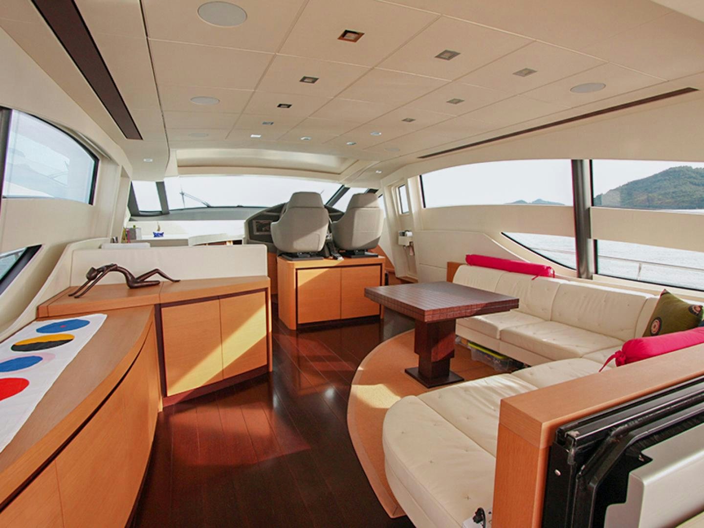 inside of a train aboard TOYZ4BOYZ Yacht for Sale