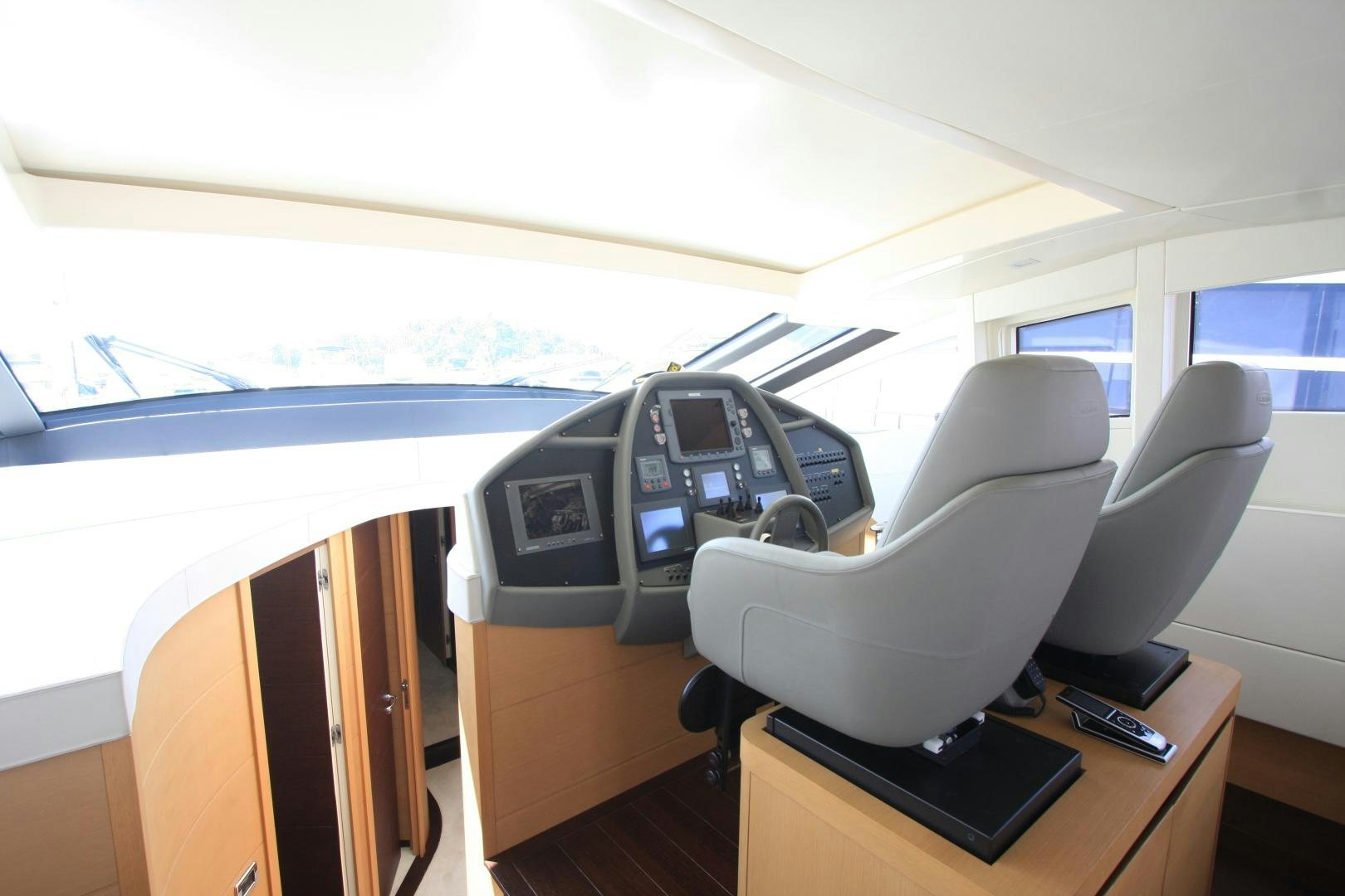 inside of a vehicle aboard TOYZ4BOYZ Yacht for Sale