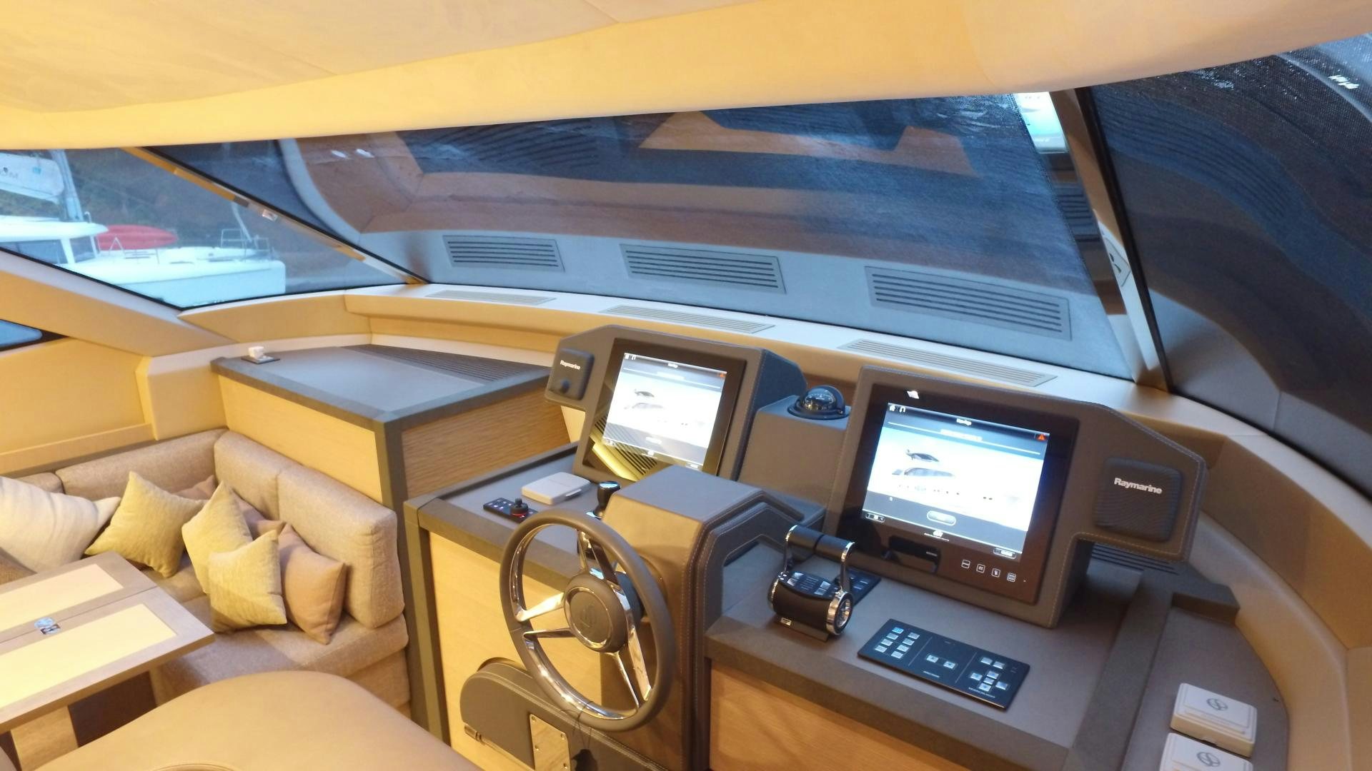 a car on the road aboard WASANA Yacht for Sale
