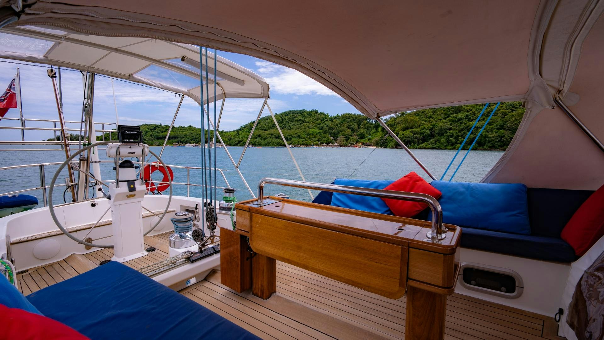 a boat on the water aboard MI LIAN  Yacht for Sale