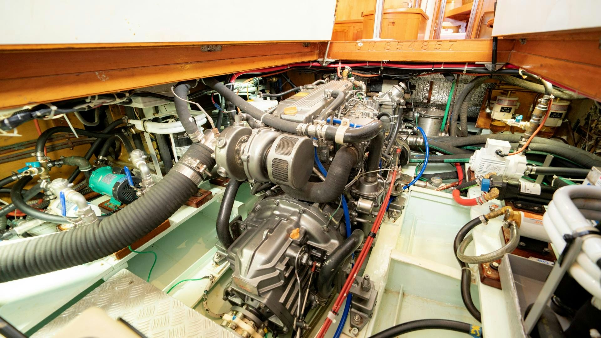 a machine with wires aboard MI LIAN  Yacht for Sale