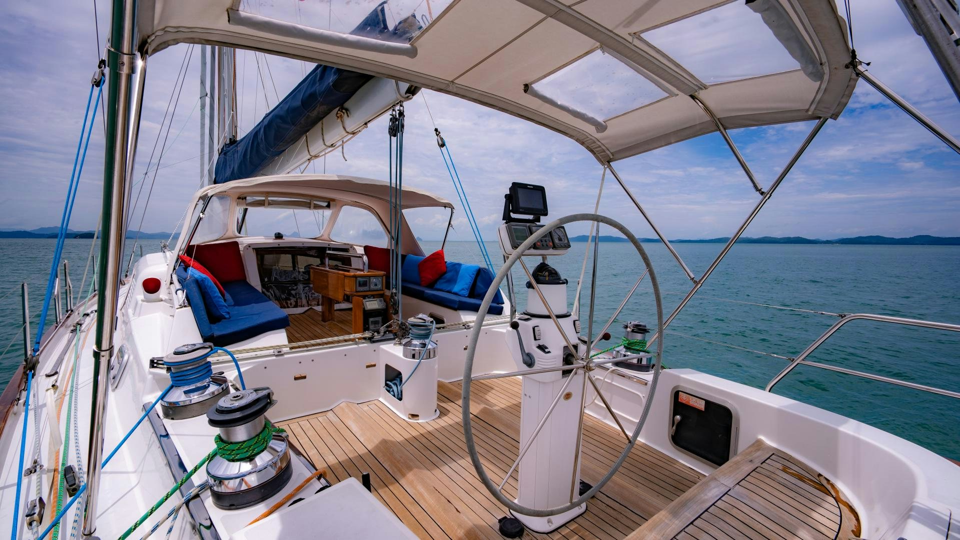 a boat on the water aboard MI LIAN  Yacht for Sale