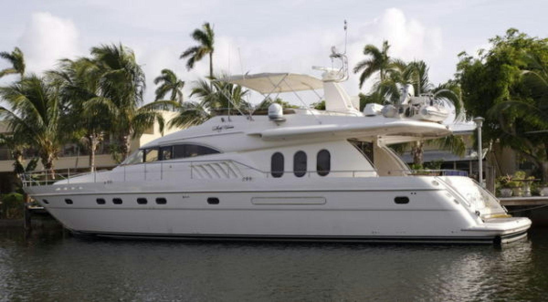 a white yacht on the water aboard LADY KARIMAN Yacht for Sale