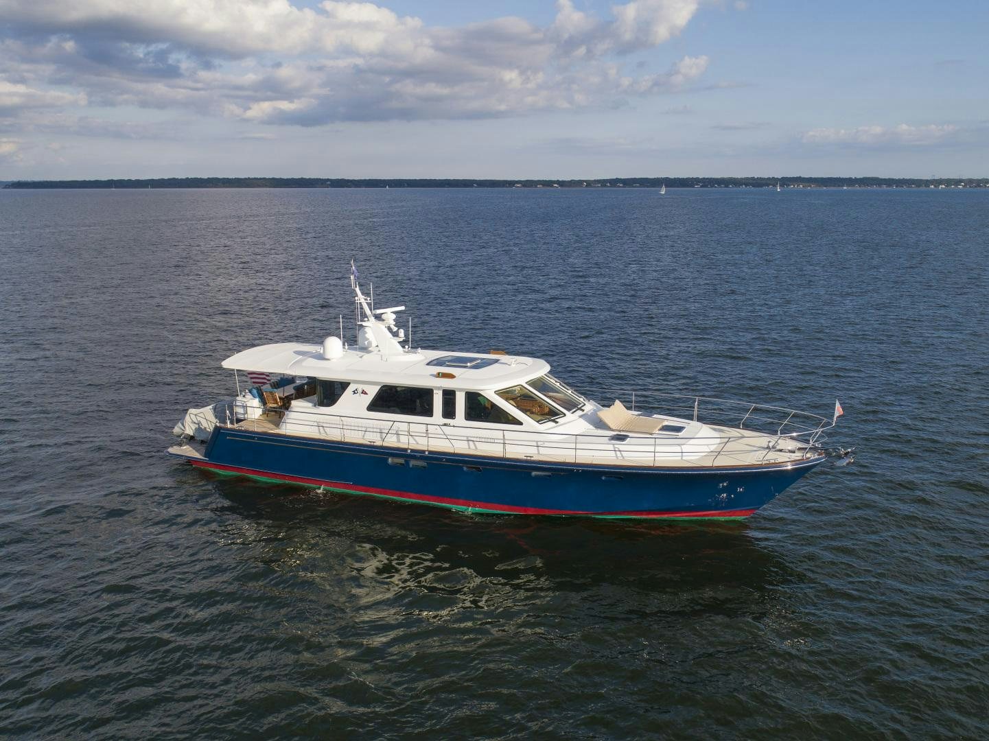 a boat in the water aboard DIAMANTE  Yacht for Sale